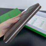 Replica Bottega Veneta Zip Long Wallet Brown&Black