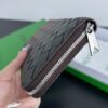 Fake Bottega Veneta Zip Long Wallet Brown&Black - 1:1 premium replica handbag