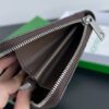 Fake Bottega Veneta Zip Long Wallet Brown&Black - 1:1 premium replica handbag