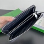Replica Bottega Veneta Zip Long Wallet White&Blue