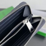 Replica Bottega Veneta Zip Long Wallet White&Blue