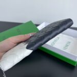 Replica Bottega Veneta Zip Long Wallet White&Blue - premium superclone handbag