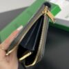 Replica Bottega Veneta Zip Long Wallet Green Grid - top-grade luxury bag dupe