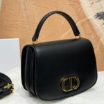 Replica Dior 30 Montaigne Avenue Top Handle Black - affordable luxury replica bag