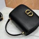 Replica Dior 30 Montaigne Avenue Top Handle Black - affordable luxury replica bag