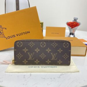 Louis Vuitton Clemence Wallet Brown - premium superclone handbag