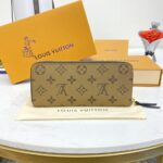 Louis Vuitton Clemence Wallet Light Brown - top-grade luxury bag dupe