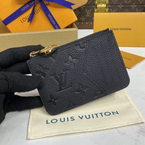 Replica Louis Vuitton Romy Card Holder Black - affordable designer bags