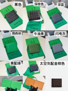 Fake Bottega Veneta 2 Fold Wallet - high-quality designer bag dupe