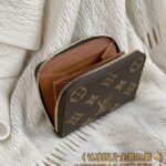 Louis Vuitton Zipper Coin Purse Brown