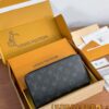 Louis Vuitton Zippy Wallet Black - top-grade luxury bag dupe