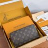 Louis Vuitton Zippy Wallet Brown - top-grade luxury bag dupe