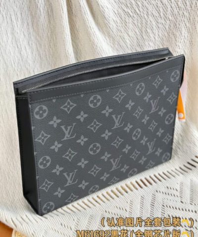 Louis Vuitton Pochette Voyage Grey - elite factory replica handbag