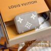 Louis Vuitton Zipper Coin Purse Beige - elite factory replica handbag