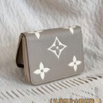 Louis Vuitton Zipper Coin Purse Beige