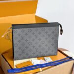 Louis Vuitton Pochette Voyage Grey - top-grade luxury bag dupe