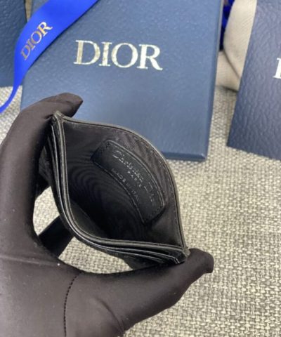 Fake Dior Card Holder Black Man - ultra-realistic fake purse