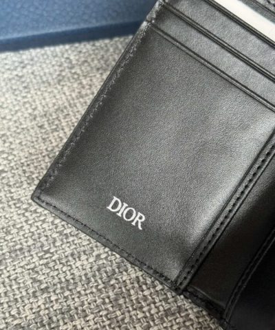 Replica Dior Zipper Card Holder Black - affordable luxury replica bag