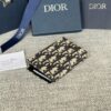 Fake Dior Zipper Card Holder White - top-grade luxury bag dupe