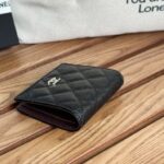 Carteira compacta dobrável Chanel - réplica de bolsa de grife