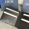 Fake Dior Jacquard Wallet Oblique Black - 1:1 premium replica handbag