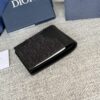 Fake Dior Jacquard Wallet Oblique Black - premium superclone handbag