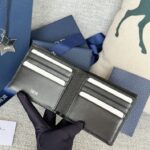Replica Dior Jacquard Wallet Oblique Black