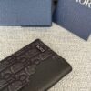 Fake Dior Bi Fold Card Holder Oblique Black - 1:1 premium replica handbag