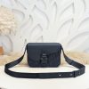 Fake Dior Saddle Messenger Bag Oblique Black - top-grade luxury bag dupe
