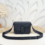 Replica Dior Saddle Messenger Bag Oblique Black