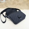 Fake Dior Saddle Messenger Bag Oblique Black - top-grade luxury bag dupe