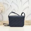Fake Dior Saddle Messenger Bag Oblique Black - premium superclone handbag