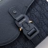 Fake Dior Saddle Messenger Bag Oblique Black - high-end replica designer purse