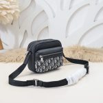 Replica Dior Rider Borsa a tracolla con cerniera nera