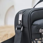 Replica Dior Rider Borsa a tracolla con cerniera nera