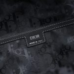 Replica Dior Saddle Zip Backpack Black Grained Calfskin