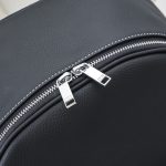 Replica Dior Saddle Zip Backpack Black Grained Calfskin