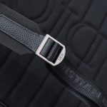 Replica Dior Saddle Zip Backpack Black Grained Calfskin - 1:1 premium replica handbag