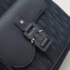 Replica Dior Saddle Zip Backpack Black - best quality fake designer bag