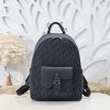 Replica Dior Saddle Zip Backpack Black - 1:1 premium replica handbag