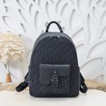 Replica Dior Saddle Zip Backpack Black - 1:1 premium replica handbag