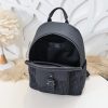 Replica Dior Saddle Zip Backpack Black - ultra-realistic fake purse