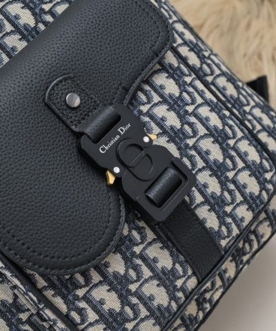 Fake Dior Saddle Zip Backpack - premium superclone handbag