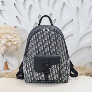 Fake Dior Saddle Zip Backpack - 1:1 premium replica handbag