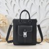 Fake Dior Saddle Shopping Tote Black - 1:1 premium replica handbag