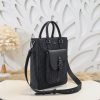 Replica Dior Saddle Shopping Tote Oblique Black - high-end replica designer purse