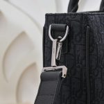 Replica Dior Saddle Shopping Tote Oblique Black - top-grade luxury bag dupe