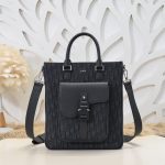 Replica Dior Saddle Shopping Tote Oblique Black - top-grade luxury bag dupe
