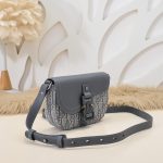 Replica Dior Saddle Messenger Bag Oblique Grey