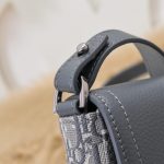 Replica Dior Saddle Messenger Bag Oblique Grey
